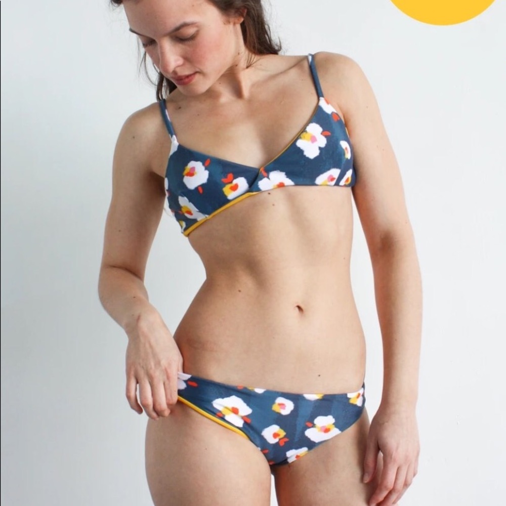 kitty and vibe swim reversible triangle swimsuit
